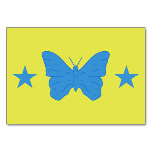 Patriottische tafelkaart met Vlag van Bady Bassit Kaart