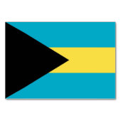 Patriottische tafelkaart met vlag van Bahama's Kaart (Voorkant)