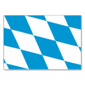 Patriottische tafelkaart met vlag van Beieren Kaart (Achterkant)