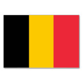 Patriottische tafelkaart met vlag van België Kaart (Voorkant)
