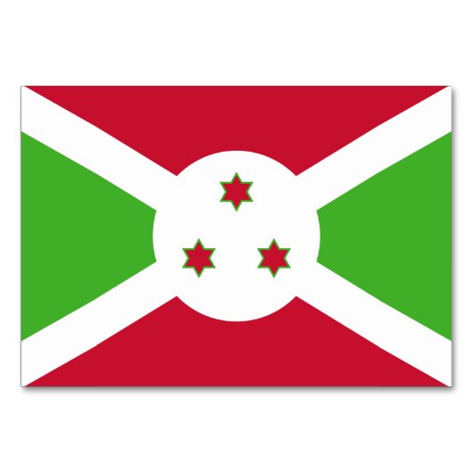Patriottische tafelkaart met vlag van Burundi Kaart (Achterkant)