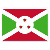 Patriottische tafelkaart met vlag van Burundi Kaart (Voorkant)