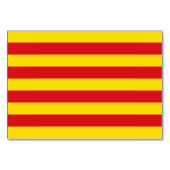 Patriottische tafelkaart met vlag van Catalonië, S Kaart (Achterkant)