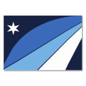 Patriottische tafelkaart met vlag van Columbia, SC Kaart (Achterkant)