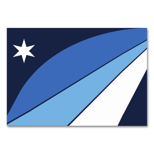 Patriottische tafelkaart met vlag van Columbia, SC Kaart (Voorkant)