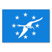 Patriottische tafelkaart met vlag van Corpus Chris Kaart (Achterkant)