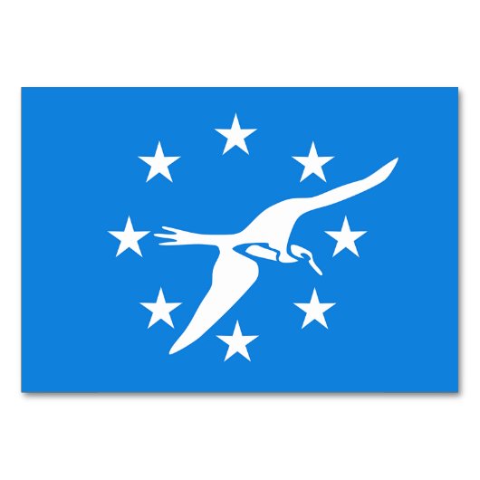 Patriottische tafelkaart met vlag van Corpus Chris Kaart (Voorkant)