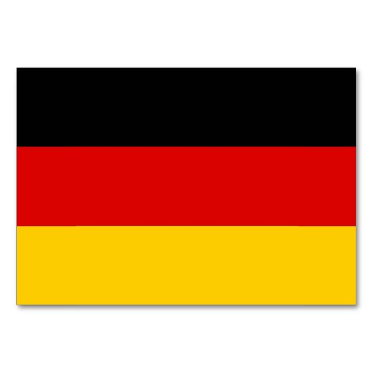 Patriottische tafelkaart met vlag van Duitsland Kaart (Achterkant)