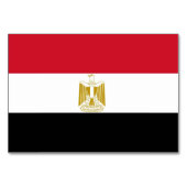 Patriottische tafelkaart met vlag van Egypte Kaart (Achterkant)