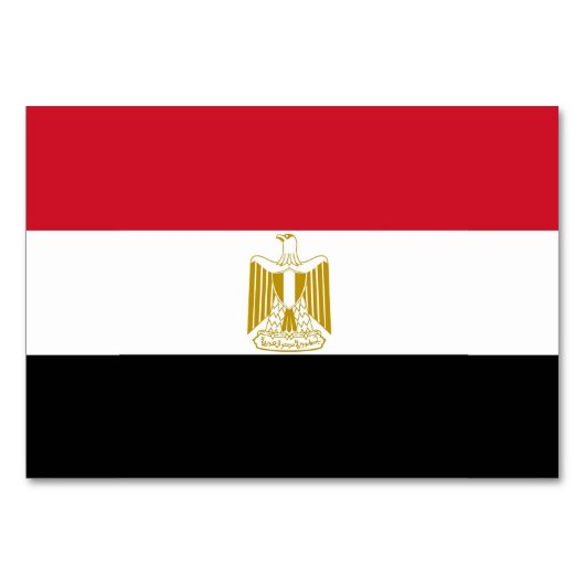 Patriottische tafelkaart met vlag van Egypte Kaart (Voorkant)