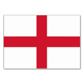 Patriottische tafelkaart met vlag van Engeland Kaart (Achterkant)