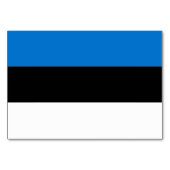 Patriottische tafelkaart met vlag van Estland Kaart (Voorkant)