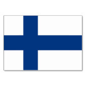 Patriottische tafelkaart met vlag van Finland Kaart (Voorkant)