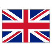 Patriottische tafelkaart met vlag van het Verenigd Kaart (Voorkant)