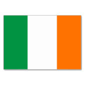 Patriottische tafelkaart met Vlag van Ierland Kaart (Voorkant)