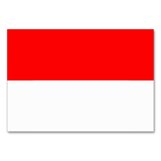 Patriottische tafelkaart met vlag van Indonesië Kaart (Achterkant)