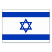Patriottische tafelkaart met vlag van Israël Kaart (Voorkant)
