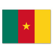 Patriottische tafelkaart met vlag van Kameroen Kaart (Achterkant)