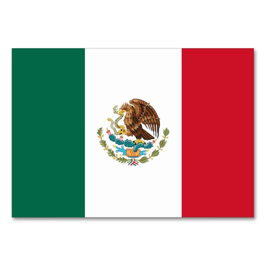Patriottische tafelkaart met vlag van Mexico Kaart (Achterkant)