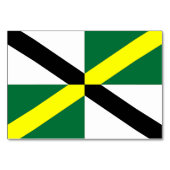 Patriottische tafelkaart met vlag van Monterey Kaart (Achterkant)