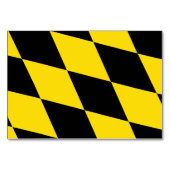 Patriottische tafelkaart met vlag van München, Dui Kaart (Achterkant)