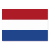 Patriottische tafelkaart met vlag van Nederland Kaart (Achterkant)