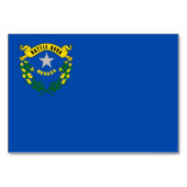 Patriottische tafelkaart met vlag van Nevada Kaart (Voorkant)