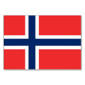 Patriottische tafelkaart met vlag van Noorwegen Kaart (Achterkant)