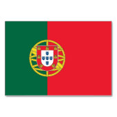 Patriottische tafelkaart met vlag van Portugal Kaart (Achterkant)