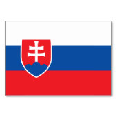 Patriottische tafelkaart met vlag van Slowakije Kaart (Achterkant)
