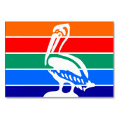 Patriottische tafelkaart met vlag van St. Petersbu Kaart (Voorkant)