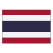 Patriottische tafelkaart met vlag van Thailand Kaart (Voorkant)