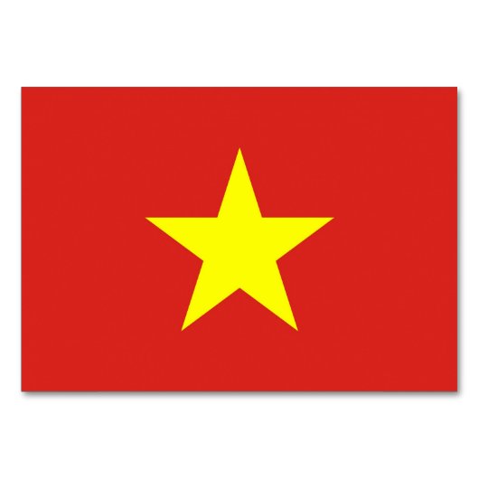 Patriottische tafelkaart met vlag van Vietnam Kaart (Achterkant)
