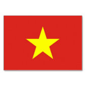 Patriottische tafelkaart met vlag van Vietnam Kaart (Voorkant)