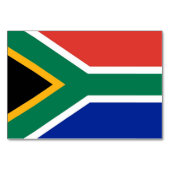 Patriottische tafelkaart met vlag van Zuid-Afrika Kaart (Achterkant)