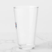 Patriottische Tand Mascotte Vuurwerk Vector Design Glas (Links)
