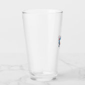 Patriottische Tand Mascotte Vuurwerk Vector Design Glas (Rechts)