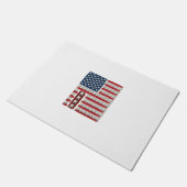 Patriottische Tandarts Tand Vlag Deurmat (Schuin)