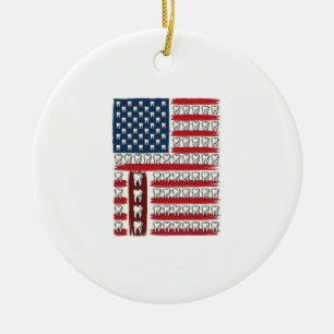 Patriottische Tandarts Tand Vlag Keramisch Ornament