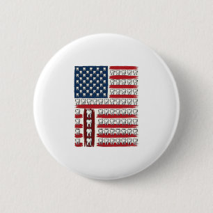 Patriottische Tandarts Tand Vlag Ronde Button 5,7 Cm