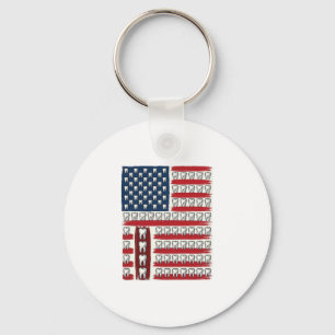 Patriottische Tandarts Tand Vlag Sleutelhanger
