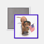 Patriottische teckel magneet (Voorkant / Achterkant)