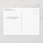 Patriottische teddybeer rood wit blauw Baby shower Uitnodiging Briefkaart (Achterkant)