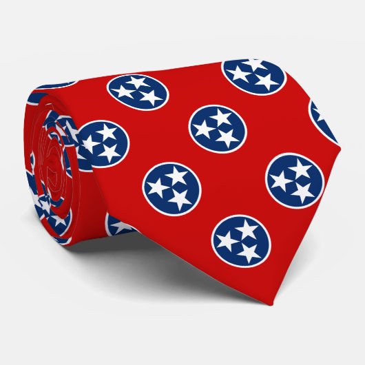 Patriottische Tennessee-mode, vlag, Verenigde Stat Stropdas (Opgerold)