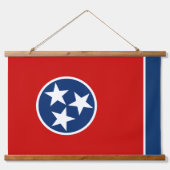 Patriottische Tennessee Tapestry, Tennessee Flag Hangend Wandkleed (Voorkant)