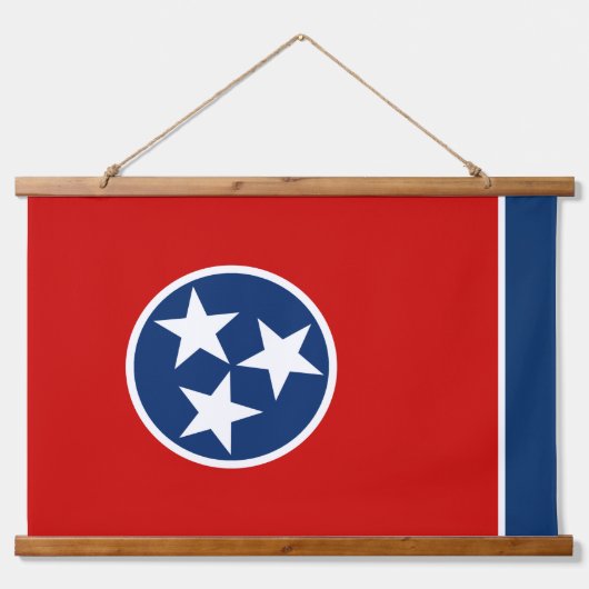 Patriottische Tennessee Tapestry, Tennessee Flag Hangend Wandkleed (Voorkant)