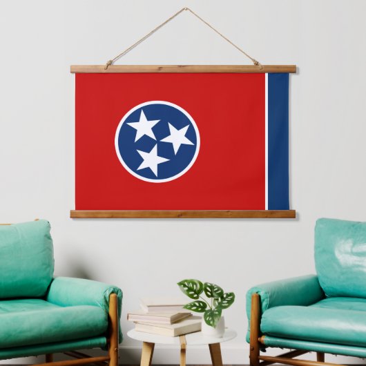 Patriottische Tennessee Tapestry, Tennessee Flag Hangend Wandkleed (Woonkamer)