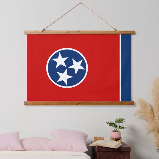 Patriottische Tennessee Tapestry, Tennessee Flag Hangend Wandkleed (Slaapkamer)