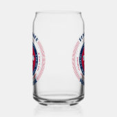 Patriottische Tennessee Typografie Drinkware Set Blikvorm Glas (Rechts)