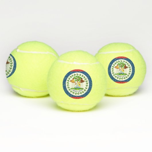Patriottische Tennis Ball met vlag van Belize Tennisballen (Multi)